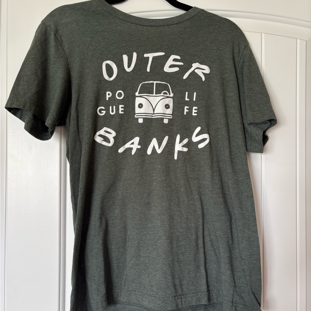 Bella Canvas Dark Green Graphic Tee